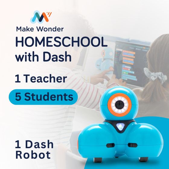 Wonder Workshop Dash Robot with Sketch Kit, Blue 