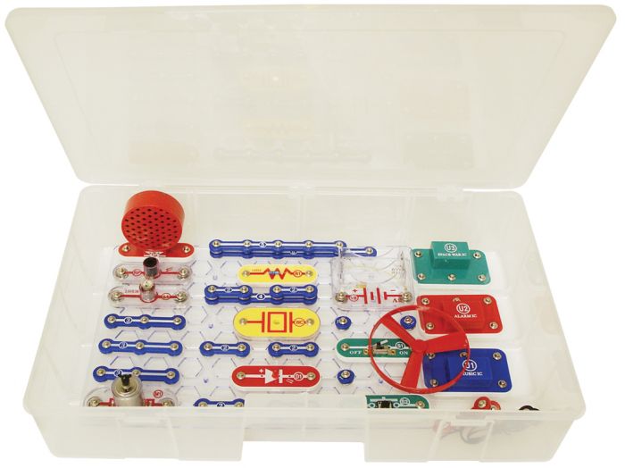 Snap Circuits Jr. SC-100 Electronics Exploration Kit, Over 100 Projects,  Full Color Project Manual, 28 Parts, STEM Educational Toy for Kids 8 + :  Toys & Games 