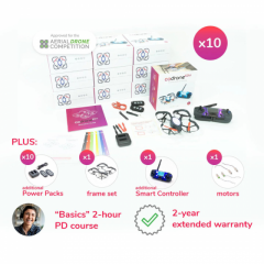 CoDrone EDU Small Classroom Package (10 Drones, Extras, PD)