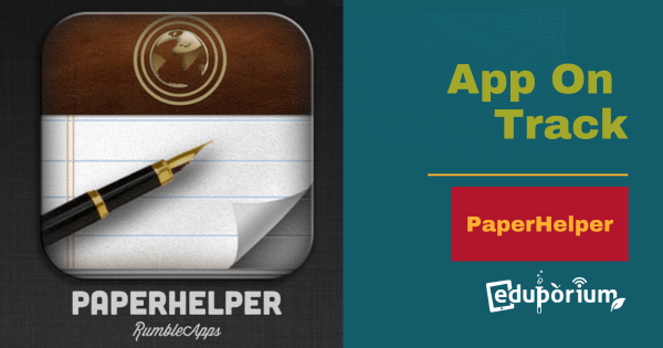 App on Track: PaperHelper Enhances Writing