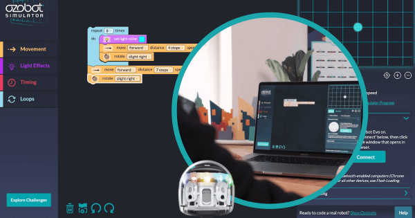 The Ozobot Simulator Enables Coding Experiences Anywhere