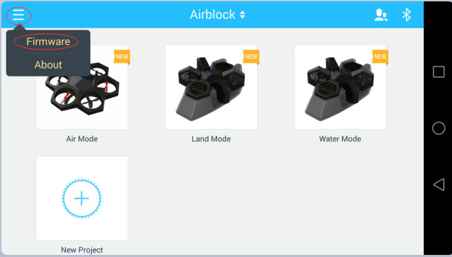 Airblock Indoor Programmable Drone and Hovercraft 