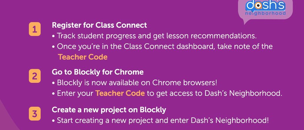 how to access the virtual Dash Robot simulator on class connect
