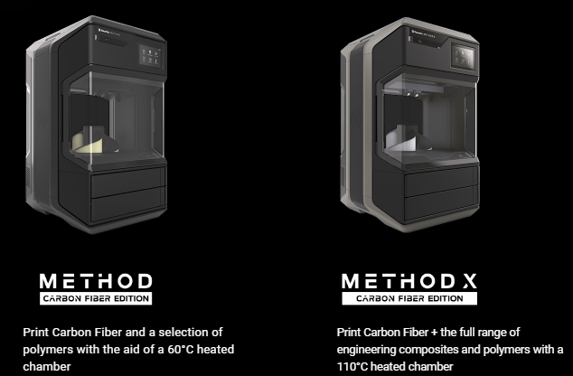 makerbot method carbon fiber 3D printers