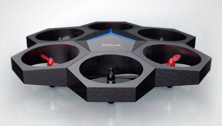 receiving an airblock coding drone through a STEM grant