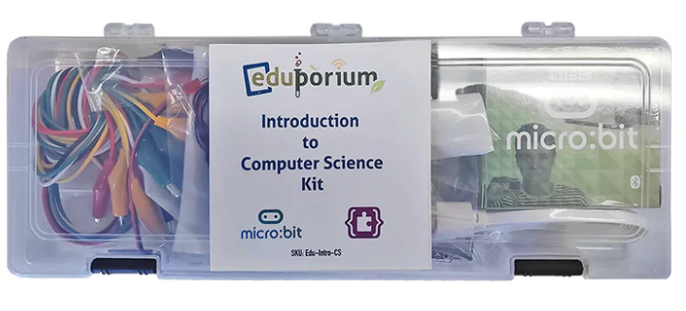 a portable micro:bit computer science kit from eduporium for hybrid learning