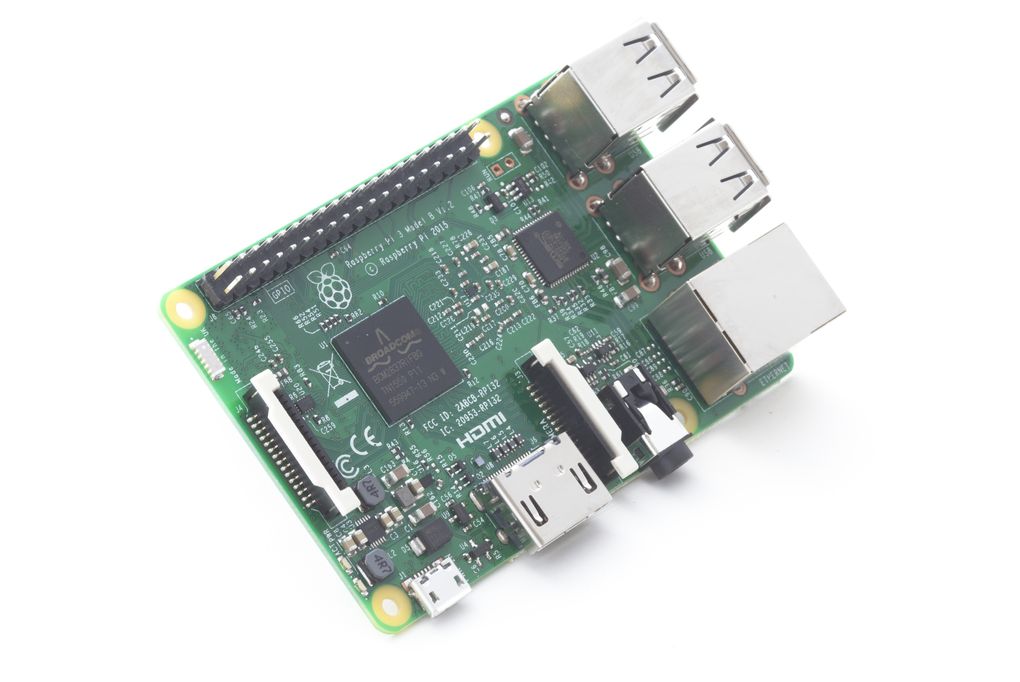 the raspberry pi 3 computer board