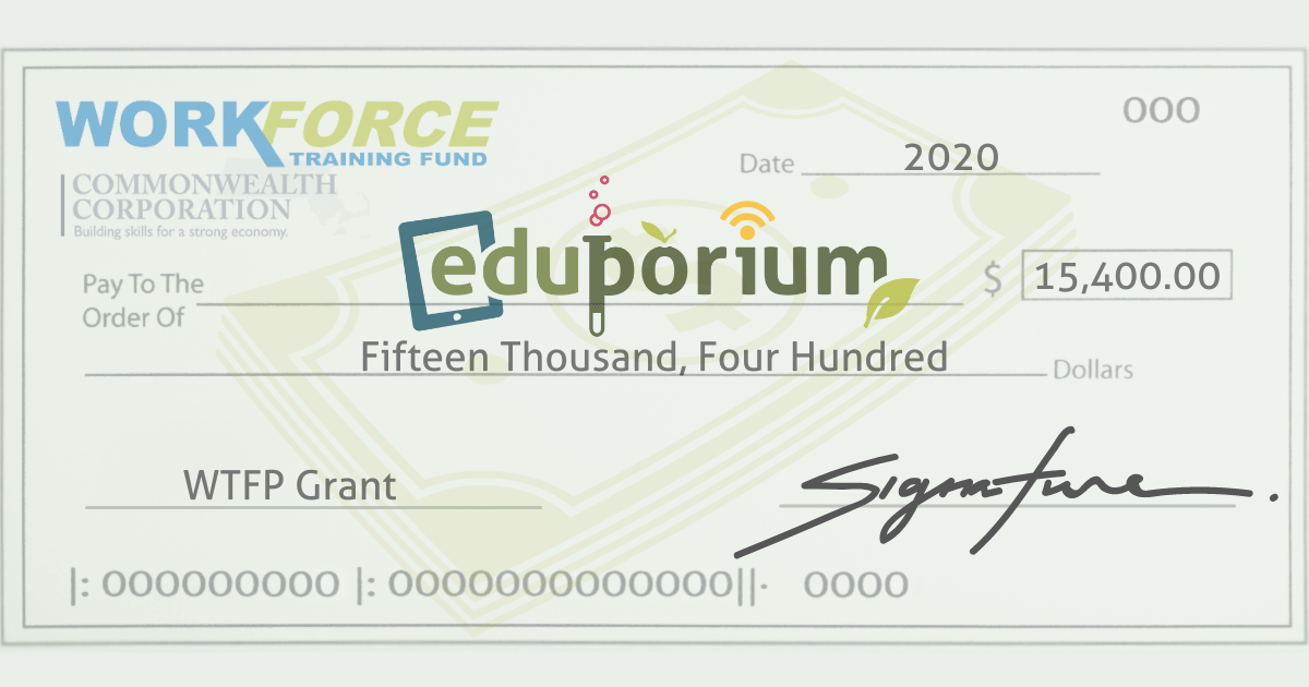 Eduporium Awarded Workforce Training Grant From State Of MA