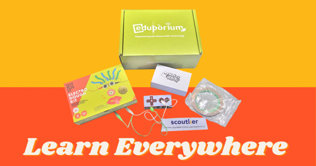 learning everywhere STEAM kit from Eduporium and Scoutlier