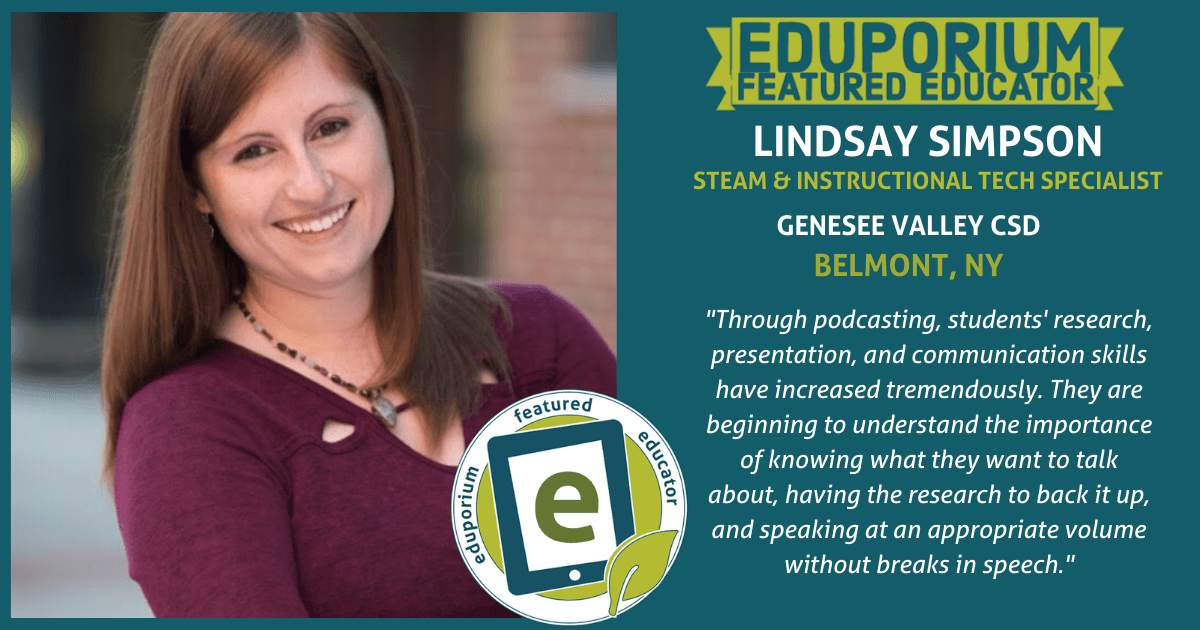 Eduporium Featured Educator: Lindsay Simpson