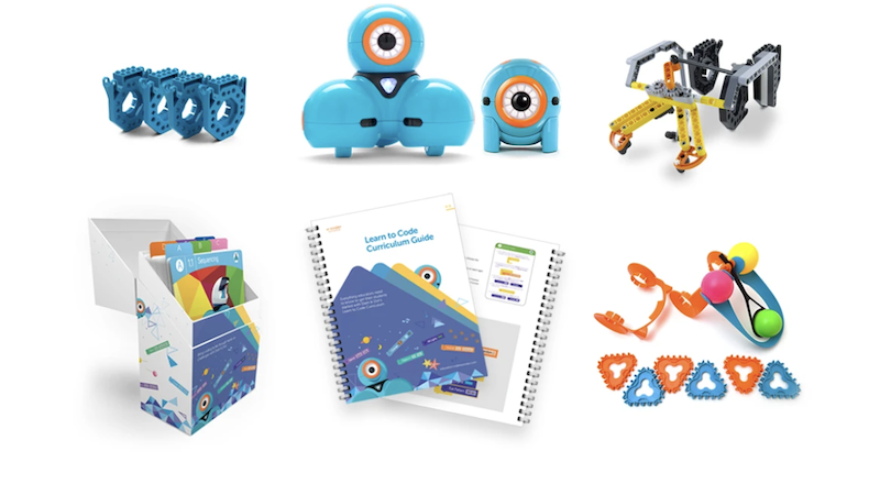 the wonder workshop STEM curriculum for teaching robotics and coding with the Dash Robot