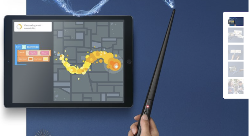 the kano harry potter coding wand