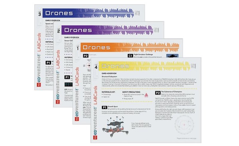 the Discover Drones LABCards with STEM lessons for students