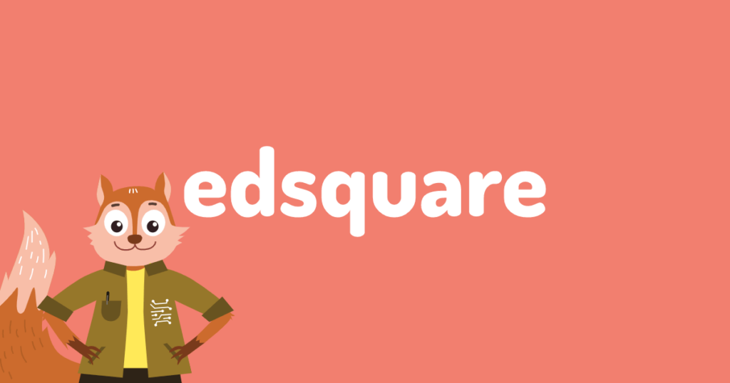 the edsquare logo with a squirrel 