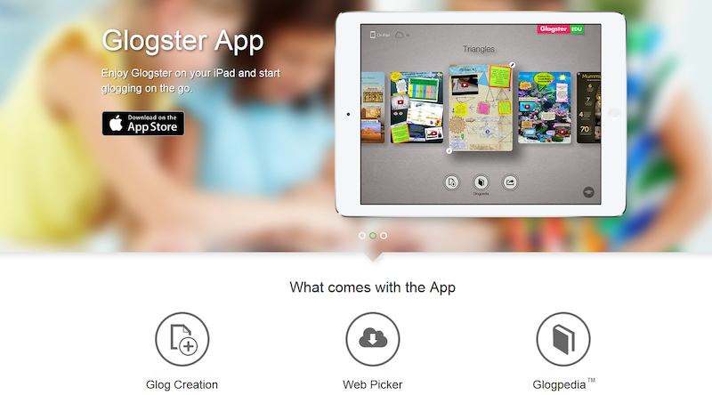 the glogster app for digital storytelling
