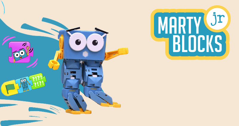 martyblocks jr. coding language for the marty v2 robot