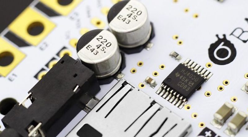 the bare conductive touch board and its hardware