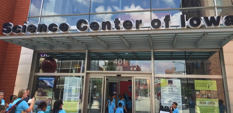 science center of iowa front doors