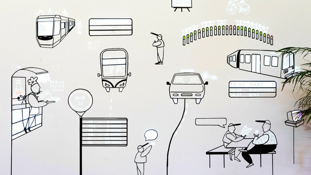 the bare conductive interactive wall kit used to make a mural for an edtech grant