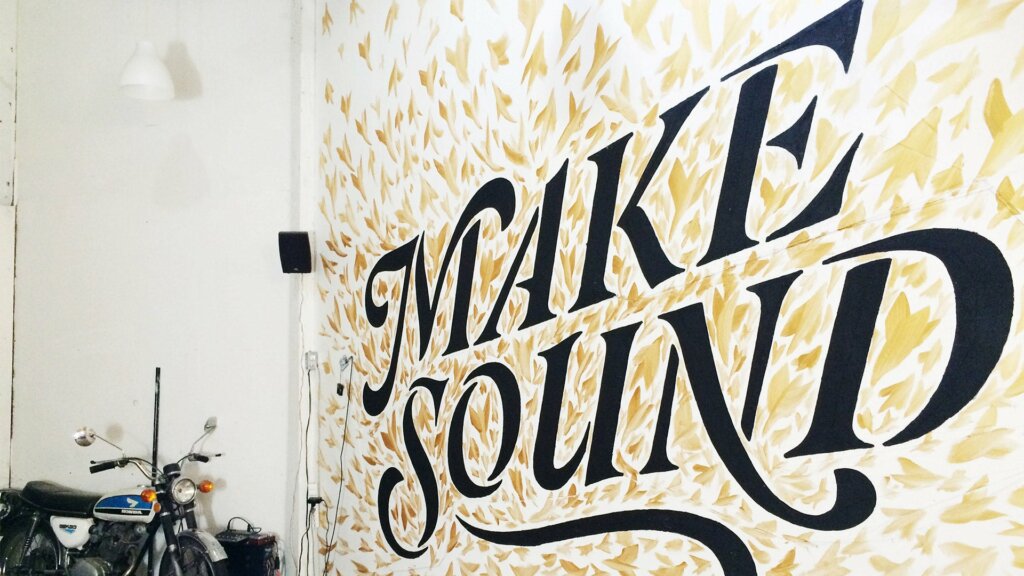 an interactive bare conductive mural that reads make sound