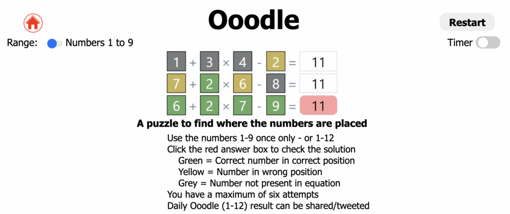 the oodle math equation solving game for students