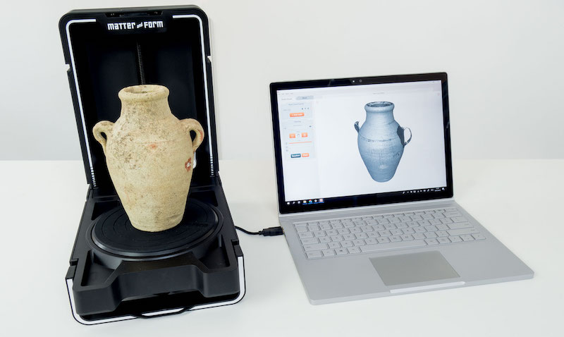using the Matter & Form 3D scanner in makerspace projects