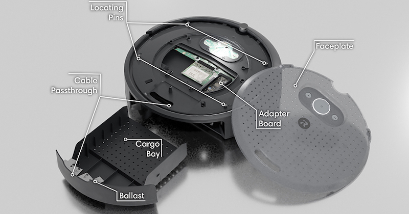 the components to the create 3 robot from irobot education