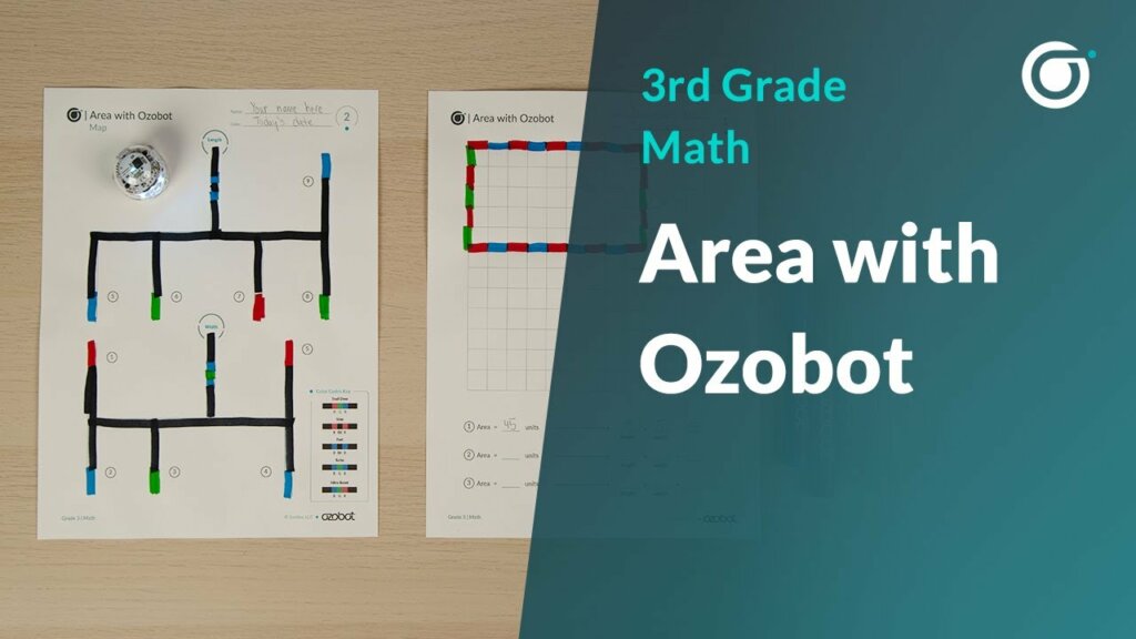 a math and coding lesson for the ozobot evo robot