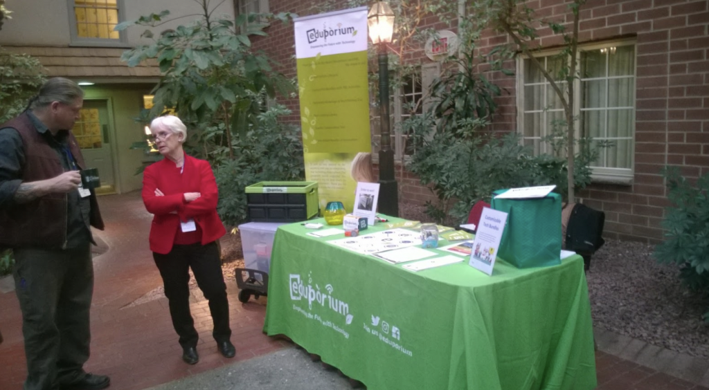 jane at the nyscate annual conference eduporium booth