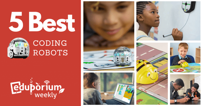 5 of the best coding robots for the classroom including ozobot, bee-bot, root robot, databot, and wonder workshop dash