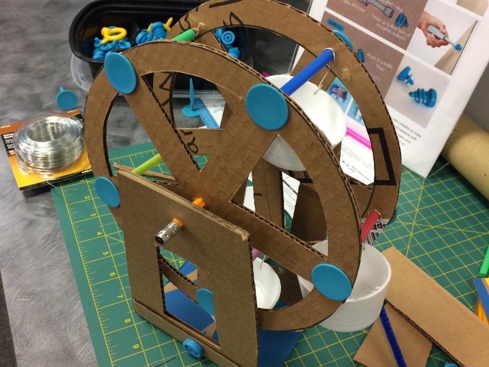 MakeDo tools used to repurpose cardboard