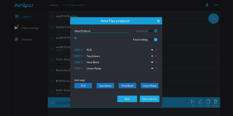 miniPCR flex programming protocol