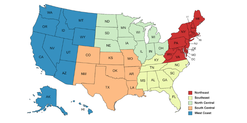 united states drone competition region map